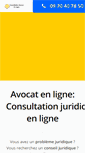 Mobile Screenshot of consultation-avocat-en-ligne.com